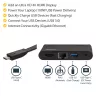 StarTech.com USB-C-moniporttisovitin - kannettava USB-C-telakka 4K HDMI:llä - 100W PD 3.0 -läpivienti, 1x USB-A, 1x USB-C, GbE - Thunderbolt 3 & USB Type-C kannettavan matkatelakka - Mac & Windows