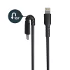 StarTech.com 0,91 m (3 jalkaa) kestävä musta USB-A - Lightning -kaapeli – kulutusta kestävä, tukeva aramidikuituinen USB Type-A - Lightning -lataus-/synkronointikaapeli – Apple MFi -sertifioitu iPad/iPhone 12