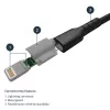 StarTech.com 0,91 m (3 jalkaa) kestävä musta USB-A - Lightning -kaapeli – kulutusta kestävä, tukeva aramidikuituinen USB Type-A - Lightning -lataus-/synkronointikaapeli – Apple MFi -sertifioitu iPad/iPhone 12