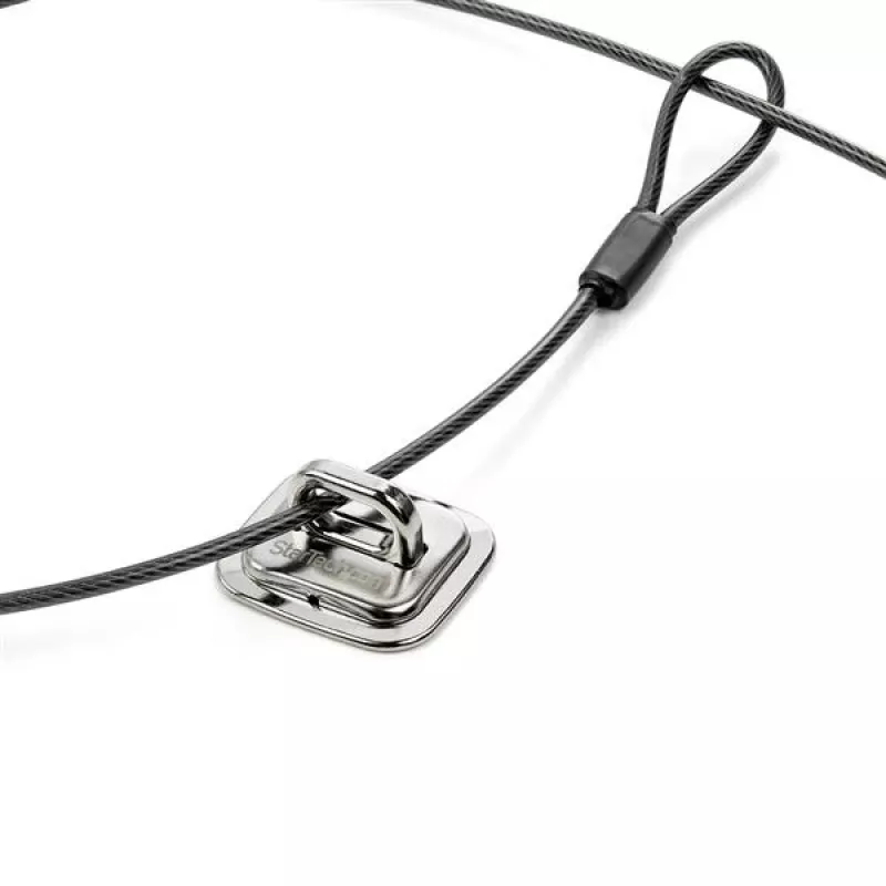 StarTech.com kannettavan kaapelilukon ankkuri – sinkkiseos, ankkuri, hopea, 1 kpl, teräs, 44 mm, 45,8 mm