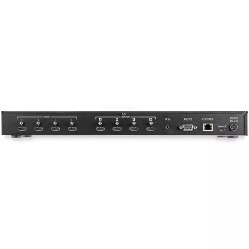 StarTech.com 4x4 HDMI-matriisikytkin äänen ja Ethernet-ohjauksen kanssa – 4K 60Hz