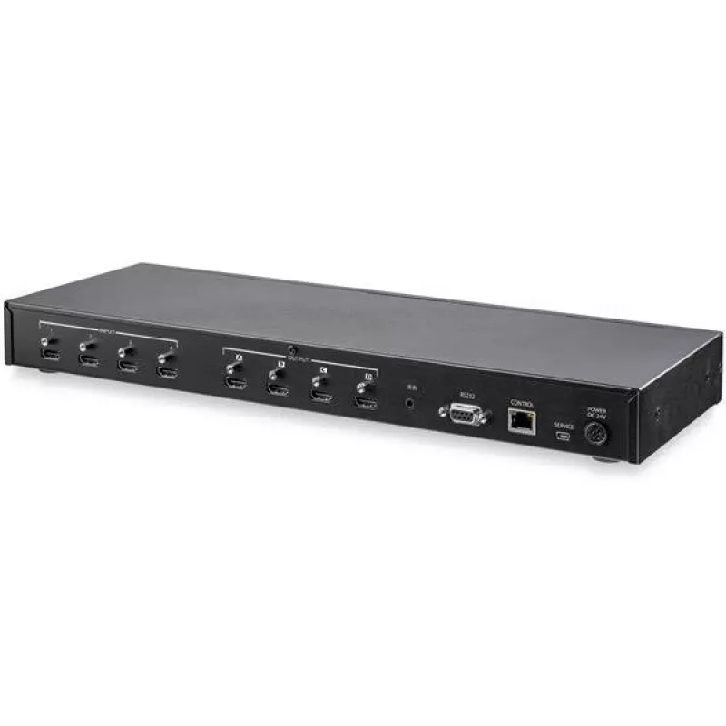 StarTech.com 4x4 HDMI-matriisikytkin äänen ja Ethernet-ohjauksen kanssa – 4K 60Hz