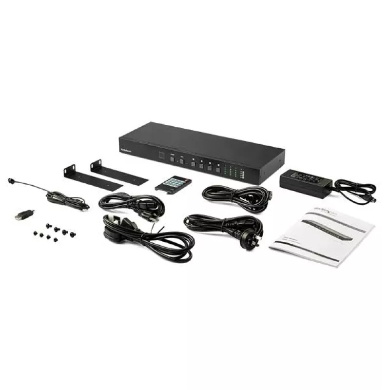 StarTech.com 4x4 HDMI-matriisikytkin äänen ja Ethernet-ohjauksen kanssa – 4K 60Hz