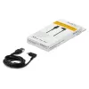 StarTech.com 1 m kestävä USB-A - Lightning -kaapeli – musta, 90° kulma, kulutusta kestävä, aramidikuidulla vahvistettu, USB Type-A - Lightning -lataus-/synkronointikaapeli – Apple MFi -sertifioitu – iPhone