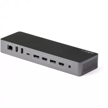 StarTech.com USB C -telakointiasema Macbook Pro/Air-M1/M2/M3/M4:lle, Thunderbolt-yhteensopiva, HDMI/DisplayPort, Dual 4K 60Hz/Single 8K, USB Type-C -kannettavat telakka, 96W Power Delivery, USB 10Gbps