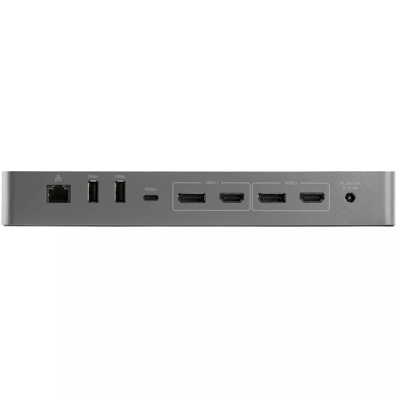 StarTech.com USB C -telakointiasema Macbook Pro/Air-M1/M2/M3/M4:lle, Thunderbolt-yhteensopiva, HDMI/DisplayPort, Dual 4K 60Hz/Single 8K, USB Type-C -kannettavat telakka, 96W Power Delivery, USB 10Gbps