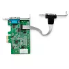 StarTech.com 2-porttinen PCI Express RS232 -sarja-adapterikortti – PCIe RS232 -sarjaportti-isäntäohjain – PCIe - sarja DB9 – 16950 UART – Low-Profile-laajennuskortti – Windows & Linux