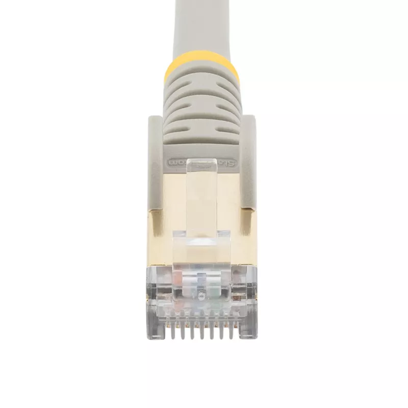 StarTech.com 7m CAT6a Ethernet-kaapeli – 10 Gigabit suojattu Snagless RJ45 100W PoE -patch-kaapeli – 10GbE STP-verkkokaapeli vedonpoistolla – harmaa, yksittäin testattu/kaapelointi UL-sertifioitu/TIA