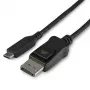 StarTech.com 3,3 ft / 1 m USB-C–DisplayPort 1.4 -kaapeli – 8K/5K/4K USB Type-C–DP 1.4 Alt Mode -videosovitinmuunnin – HBR3/HDR/DSC – 8K 60 Hz DP-näyttökaapeli – USB-C/Thunderbolt 3