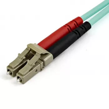 StarTech.com 7 m (22 ft) LC/UPC–LC/UPC OM3 monimuotokuitu­kaapeli, täysduplex 50/125 µm Zipcord-kuitu­kaapeli, 100G, alhainen vaimennus, LSZH kuitupatchkaapeli