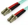 StarTech.com 15 m (50 ft) LC/UPC–LC/UPC OM3 monimuotokuitu­kaapeli, täysduplex, 50/125 µm Zipcord-kuitu­kaapeli, 100G, alhainen vaimennus, LSZH kuitupatchkaapeli