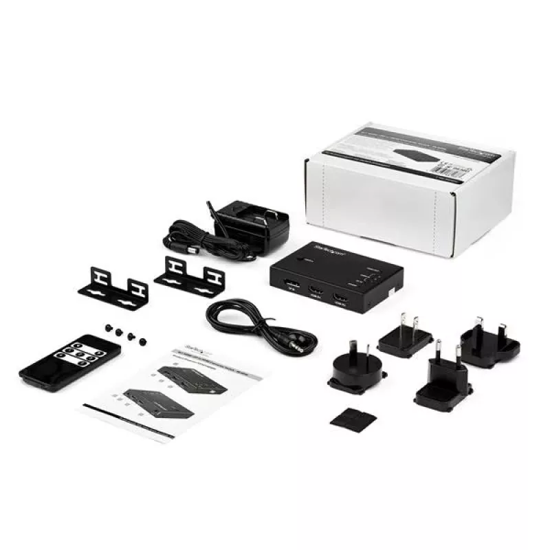 StarTech.com 4-porttinen HDMI-videokytkin – 3x HDMI ja 1x DisplayPort – 4K 60 Hz