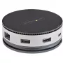 StarTech.com USB-C-moniporttisovitin – USB 3.1 Gen 2 10 Gbit/s Type-C-minitelakka 4K 60 Hz HDMI/DisplayPort tai 1080p VGA – 75 W PD -läpivienti, 3-porttinen USB-keskitin, GbE – kannettava telakointiasema