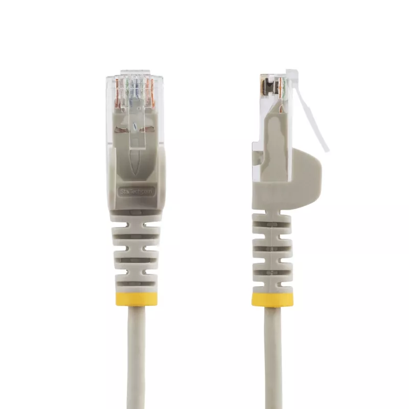 StarTech.com 1 m CAT6-kaapeli – ohut – lukituskielettömät RJ45-liittimet – harmaa