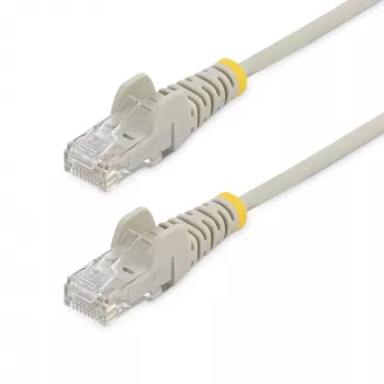 StarTech.com 1,5 m CAT6-kaapeli – ohut – lukituskielelliset RJ45-liittimet – harmaa