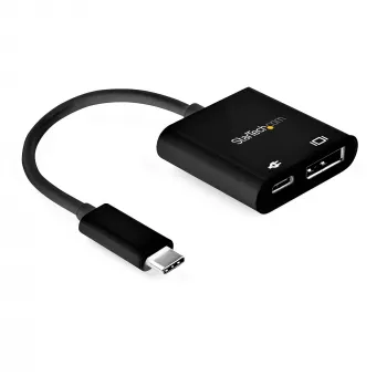 StarTech.com USB-C–DisplayPort-sovitin Power Deliveryllä – 8K 60 Hz / 4K 120 Hz USB Type-C–DP 1.4 -videomuunnin 60 W PD -läpivientilatauksella – HBR3 – Thunderbolt 3 -yhteensopiva