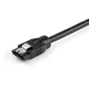 StarTech.com 0,3 m pyöreä SATA-kaapeli, 0,3 m, SATA III, SATA 7-pin, SATA 7-pin, uros/uros, musta