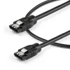 StarTech.com 0,3 m pyöreä SATA-kaapeli, 0,3 m, SATA III, SATA 7-pin, SATA 7-pin, uros/uros, musta