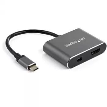StarTech.com USB-C-moniporttivideosovitin – 4K 60 Hz USB-C–HDMI 2.0 tai Mini DisplayPort 1.2 -näyttösovitin – USB Type-C 2-in-1 -näyttömuunnin HDMI/MDP HBR2 HDR – TB3-yhteensopiva