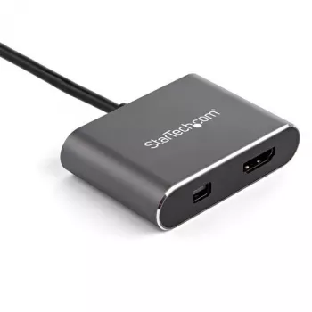 StarTech.com USB-C-moniporttivideosovitin – 4K 60 Hz USB-C–HDMI 2.0 tai Mini DisplayPort 1.2 -näyttösovitin – USB Type-C 2-in-1 -näyttömuunnin HDMI/MDP HBR2 HDR – TB3-yhteensopiva