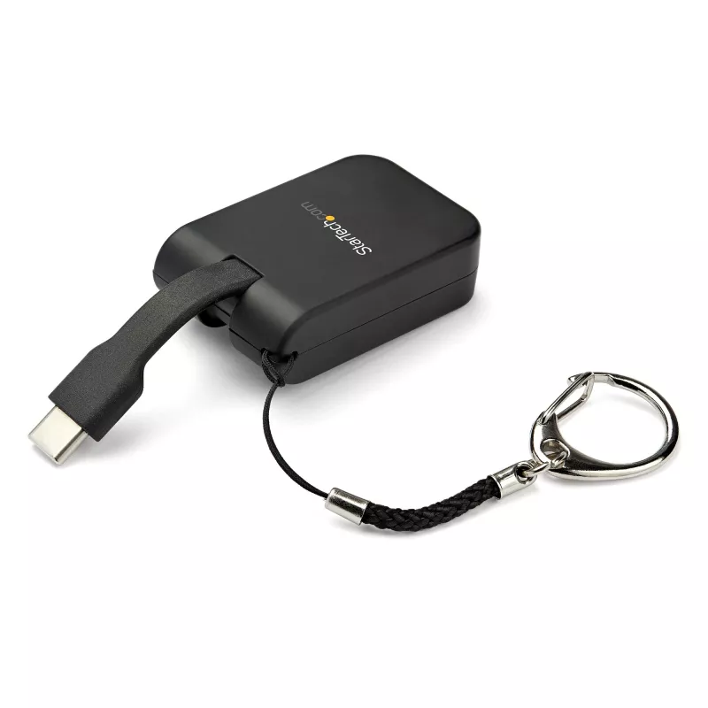 StarTech.com kompakti USB-C–HDMI-sovitin – 4K 30 Hz USB Type-C–HDMI-videonäyttömuunnin avainrenkaalla – USB-C DP Alt Mode – HDMI-näyttödongle – Thunderbolt 3 -yhteensopiva