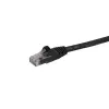 StarTech.com 1,5 m CAT6 Ethernet-kaapeli – musta CAT 6 gigabitin Ethernet-kaapeli – 250MHz 100W PoE RJ45 UTP verkko-/patch-kaapeli rastnasattomalla rakenteella ja vedonpoistolla, yksittäin testattu
