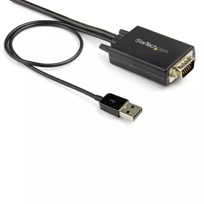 StarTech.com 2 m VGA–HDMI-muunninkaapeli USB-äänituella ja virransyötöllä – analoginen-digitaalinen videoadapterikaapeli VGA-tietokoneen liittämiseen HDMI-näyttöön – 1080p uros-uros-näyttökaapeli