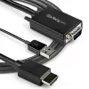 StarTech.com 2 m VGA–HDMI-muunninkaapeli USB-äänituella ja virransyötöllä – analoginen-digitaalinen videoadapterikaapeli VGA-tietokoneen liittämiseen HDMI-näyttöön – 1080p uros-uros-näyttökaapeli