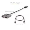StarTech.com DP–dual HDMI MST -keskitin – dual HDMI 4K 60 Hz – DisplayPort-moninäyttöadapteri 30 cm kaapelilla – DP 1.4 Multi Stream Transport -keskitin, DSC | HBR3 – DP–HDMI-jakaja