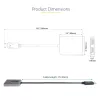 StarTech.com DP–dual HDMI MST -keskitin – dual HDMI 4K 60 Hz – DisplayPort-moninäyttöadapteri 30 cm kaapelilla – DP 1.4 Multi Stream Transport -keskitin, DSC | HBR3 – DP–HDMI-jakaja