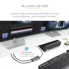 StarTech.com DP–dual HDMI MST -keskitin – dual HDMI 4K 60 Hz – DisplayPort-moninäyttöadapteri 30 cm kaapelilla – DP 1.4 Multi Stream Transport -keskitin, DSC | HBR3 – DP–HDMI-jakaja