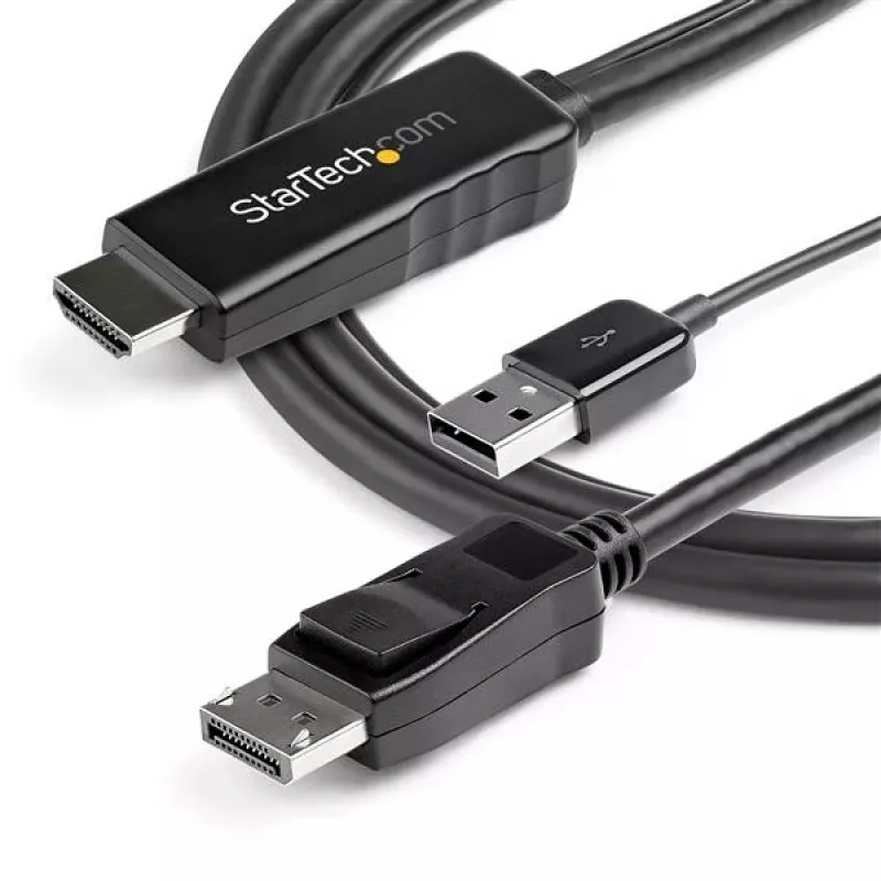 StarTech.com 3 m (9,8 ft.) HDMI–DisplayPort-kaapeli – 4K 30 Hz