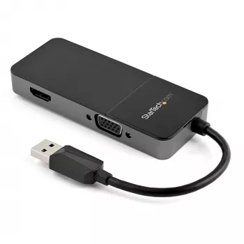 StarTech.com USB 3.0 – HDMI- ja VGA-adapteri – 4K/1080p USB Type-A -kaksoisnäyttö-moniporttiadapterimuunnin – ulkoinen videonäytönohjain usealle näytölle – moninäyttö-USB-adapteri