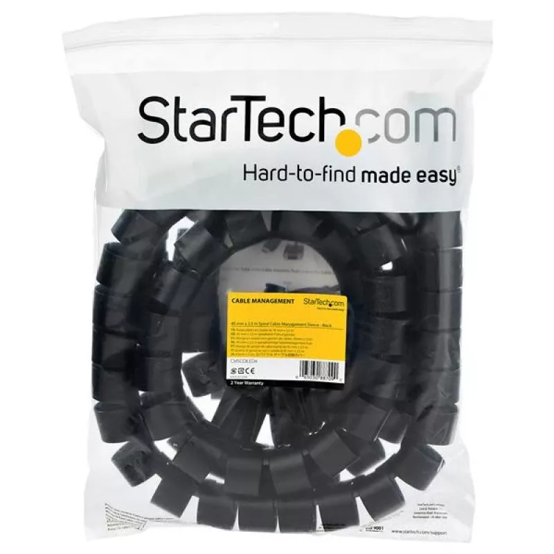StarTech.com 2,5 m (8,2 ft.) kaapelinhallintaholkki – spiraali – 45 mm halkaisija
