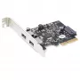 StarTech.com 2-porttinen USB PCIe -kortti, 10 Gbit/s per portti – USB 3.1/3.2 Gen 2 Type-A PCI Express 3.0 x2 -isäntäohjain-laajennuskortti – lisäkortti – Full/Low Profile – Windows & Linux