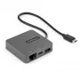 StarTech.com USB-C-moniporttisovitin – USB 3.1 Gen 2 Type-C -minitelakka – USB-C–4K HDMI tai 1080p VGA -kuva – 10 Gbit/s USB-A USB-C, GbE – kannettava matkatelakka kannettavalle – toimii Thunderbolt 3:n kanssa