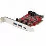 StarTech.com 5-porttinen USB PCIe -kortti – 10Gbps USB 3.1 Gen 2 PCIe -kortti, 1x USB-C & 2x USB-A – 1x 2 porttia IDC (sisäinen 5Gbps USB-header-laajennus) – USB C PCI Express -ohjainkortti
