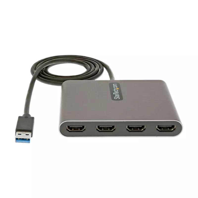 StarTech.com USB 3.0 – neljä HDMI -adapteri, USB–4x HDMI-näyttömuunnin Windowsille (ei tue macOS/ChromeOS/Linux) – TAA