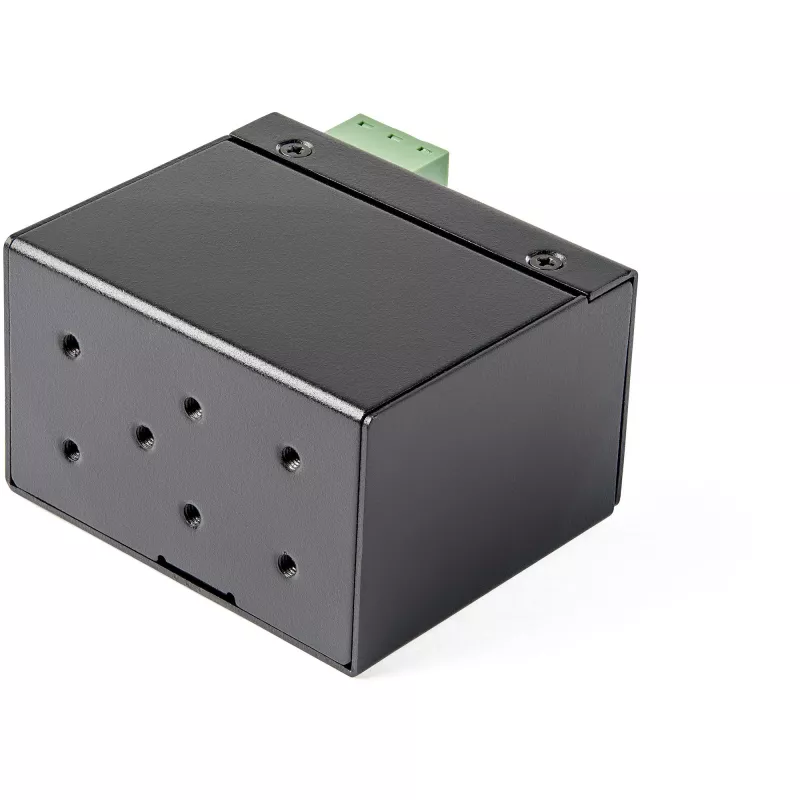 StarTech.com PoE+ teollinen kuitu–Ethernet-mediakonvertteri 30W – SFP–RJ45 – Singlemode/Multimode kuitu kupari Gigabit Ethernetiin – mini/kompakti koko – IP-30/ -40…+75 °C