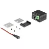 StarTech.com PoE+ teollinen kuitu–Ethernet-mediakonvertteri 30W – SFP–RJ45 – Singlemode/Multimode kuitu kupari Gigabit Ethernetiin – mini/kompakti koko – IP-30/ -40…+75 °C