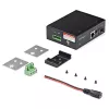 StarTech.com PoE+ teollinen kuitu–Ethernet-mediakonvertteri 60W – SFP–RJ45 – Singlemode/Multimode kuitu kupari Gigabit Ethernetiin – kompakti koko – IP30/ -40…+75 °C