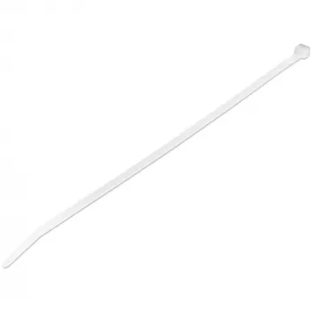 StarTech.com 10 tuuman (25 cm) kaapelisidokset – 1/8 tuuman (4 mm) leveä, 2-5/8 tuuman (68 mm) nippuhalkaisija, 50 lb (22 kg) vetolujuus, itselukittuvat nailonkaapelisidokset taivutetulla kärjellä – 94V-2/UL-listattu, 100 kpl:n pakkaus – valkoinen