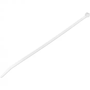 StarTech.com 10 tuuman (25 cm) kaapelisidokset – 1/8 tuuman (4 mm) leveä, 6,8 cm nippuhalkaisija, 22 kg vetolujuus, itselukittuvat nailonkaapelisidokset taivutetulla kärjellä, 94V-2/UL-listattu, 1000 kpl:n pakkaus – valkoinen