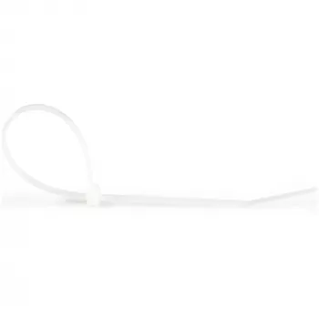 StarTech.com 10 tuuman (25 cm) kaapelisidokset – 1/8 tuuman (4 mm) leveä, 6,8 cm nippuhalkaisija, 22 kg vetolujuus, itselukittuvat nailonkaapelisidokset taivutetulla kärjellä, 94V-2/UL-listattu, 1000 kpl:n pakkaus – valkoinen