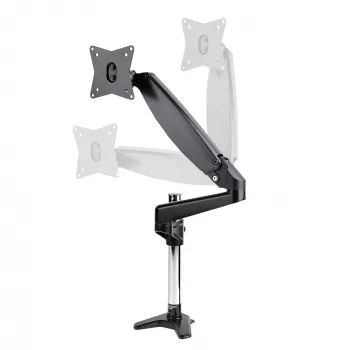 StarTech.com työpöytänäyttöteline yhdelle VESA-näytölle enintään 32 tuumaa tai 49 tuumaa ultrawide 8kg – täysin liikkuva nivel- ja korkeussäätö – C-puristin, pöytäläpivienti – yhden näytön varsi