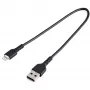 StarTech.com 30cm luja musta USB-A - Lightning -kaapeli – Heavy-Duty karkea aramidikuituinen USB Type-A - Lightning-lataus-/synkronointikaapeli – Apple MFi -sertifioitu iPad/iPhone 12