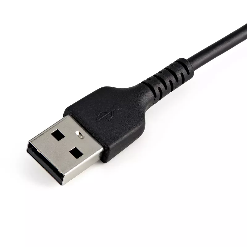 StarTech.com 30cm luja musta USB-A - Lightning -kaapeli – Heavy-Duty karkea aramidikuituinen USB Type-A - Lightning-lataus-/synkronointikaapeli – Apple MFi -sertifioitu iPad/iPhone 12