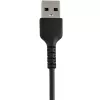 StarTech.com 30cm luja musta USB-A - Lightning -kaapeli – Heavy-Duty karkea aramidikuituinen USB Type-A - Lightning-lataus-/synkronointikaapeli – Apple MFi -sertifioitu iPad/iPhone 12