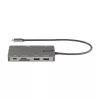 StarTech.com USB-C-moniporttiadapteri – HDMI 4K 30Hz tai VGA Travel Dock – 5Gbps USB 3.0 -keskitin (USB-A-/USB-C-liitännät) – 100W Power Delivery – SD/Micro SD – GbE – 30cm kaapeli – USB-C-minitelakka