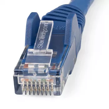 StarTech.com 1m CAT6 Ethernet-kaapeli - LSZH (Low Smoke Zero Halogen) - 10 Gigabit 250Mhz 100W PoE RJ45 10GbE UTP -verkkokaapeli, lukituskielekkeen suojaus ja vedonpoisto - sininen, CAT 6, ETL-verifioitu, 24AWG